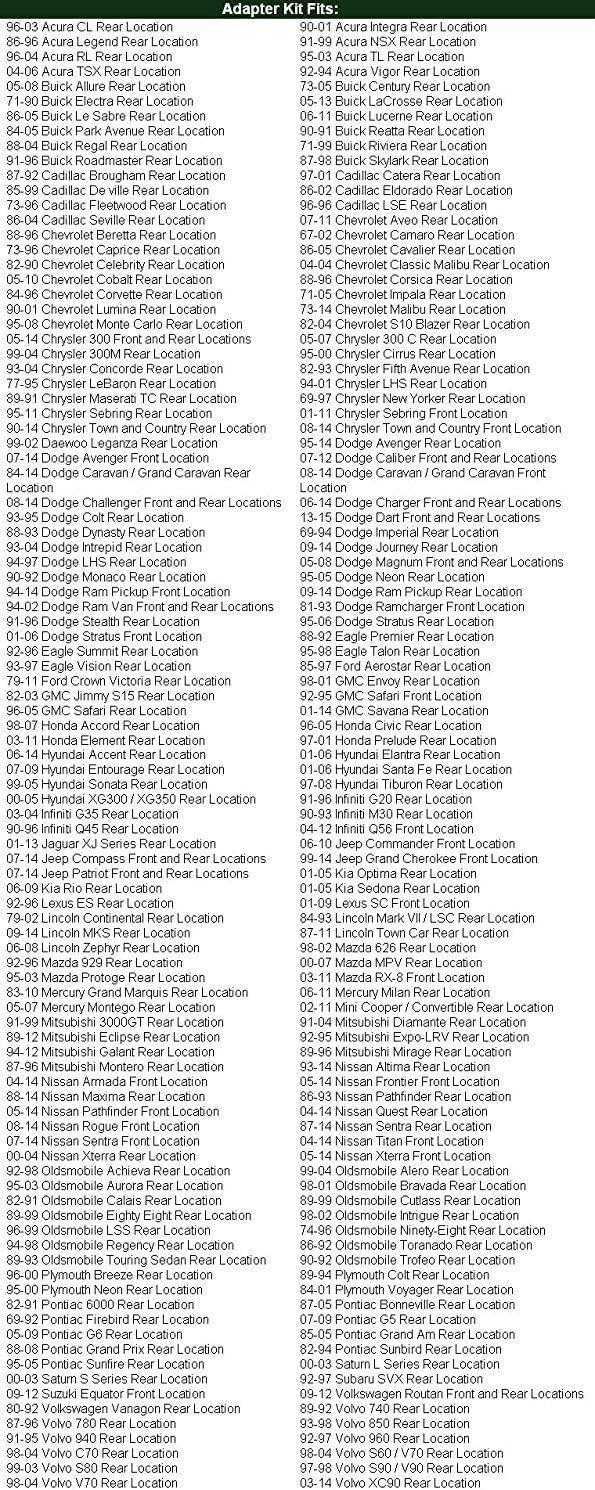 MJM Car Speaker Adapters Universal 6"x9" 6x9 to 6 1/2" 6.5 Speaker Adapter Spacer Rings - 1/2" Thick - SAK045_55K - 1 Pair