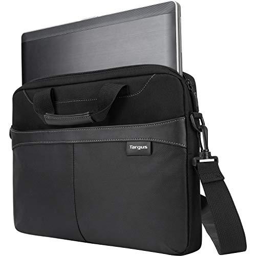 Targus Targus Laptop Bag Slim Briefcase for Laptops up to 15.6-inches Over-the-shoulder Laptop Bag Men Women Travel Laptop Bag for 12 13 14 & 15 inch Dell HP Lenovo Apple and Microsoft Laptops Black (TSS898)