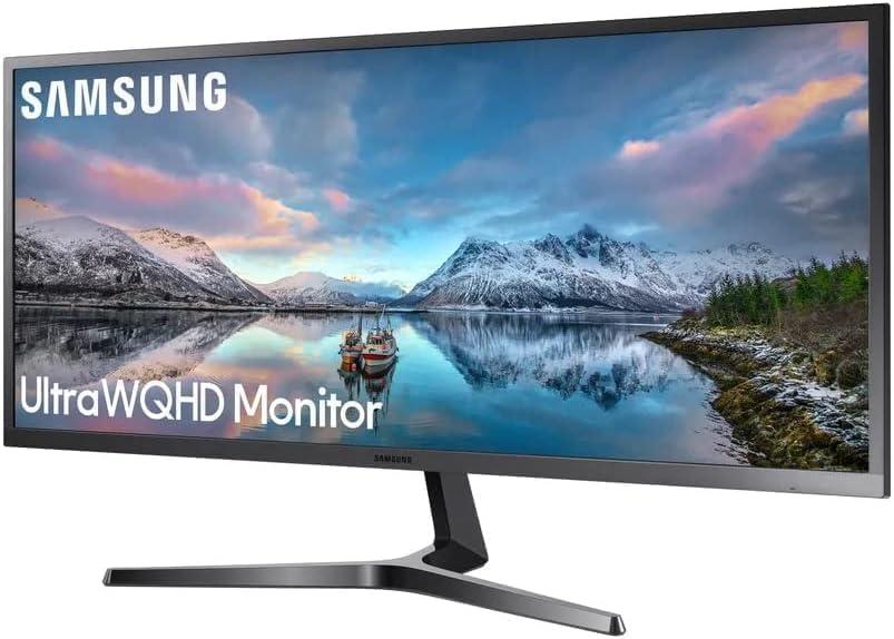 SAMSUNG SAMSUNG 34" Class Ultrawide Monitor with 21:9 Wide Screen, 4ms, 75Hz, WQHD(3,440 x 1,440) LED Display, FreeSync, HDMI, Display Port, with MTC HDMI Cable