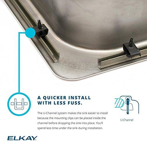 Elkay Elkay Celebrity BPSR153 Single Bowl Top Mount Stainless Steel Bar Sink