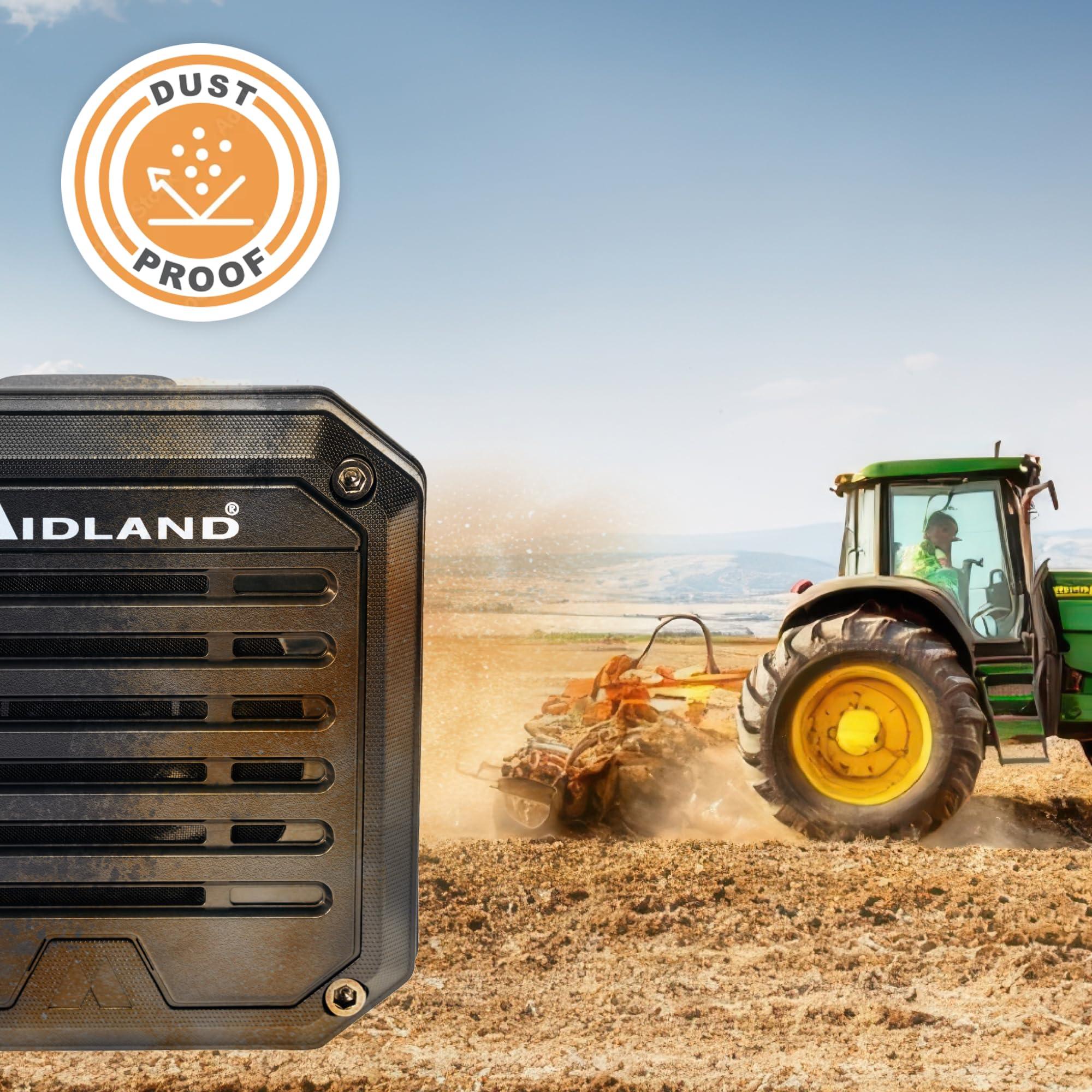 Midland Midland SPK200 - Amplified External Speaker with AI Noise Cancellation, 20 Watts of Power, 8 OHMS Dynamic Sound, IP67 Waterproof (Ultimate)