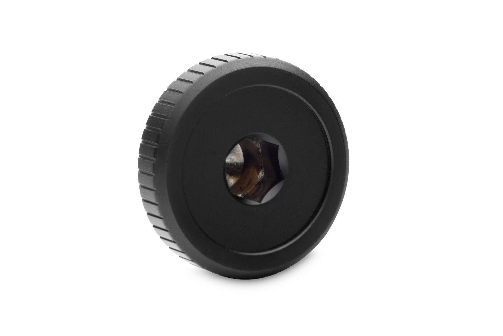 EK EKWB EK-Quantum Torque Plug Fitting w/Badge, Black, 4-Pack