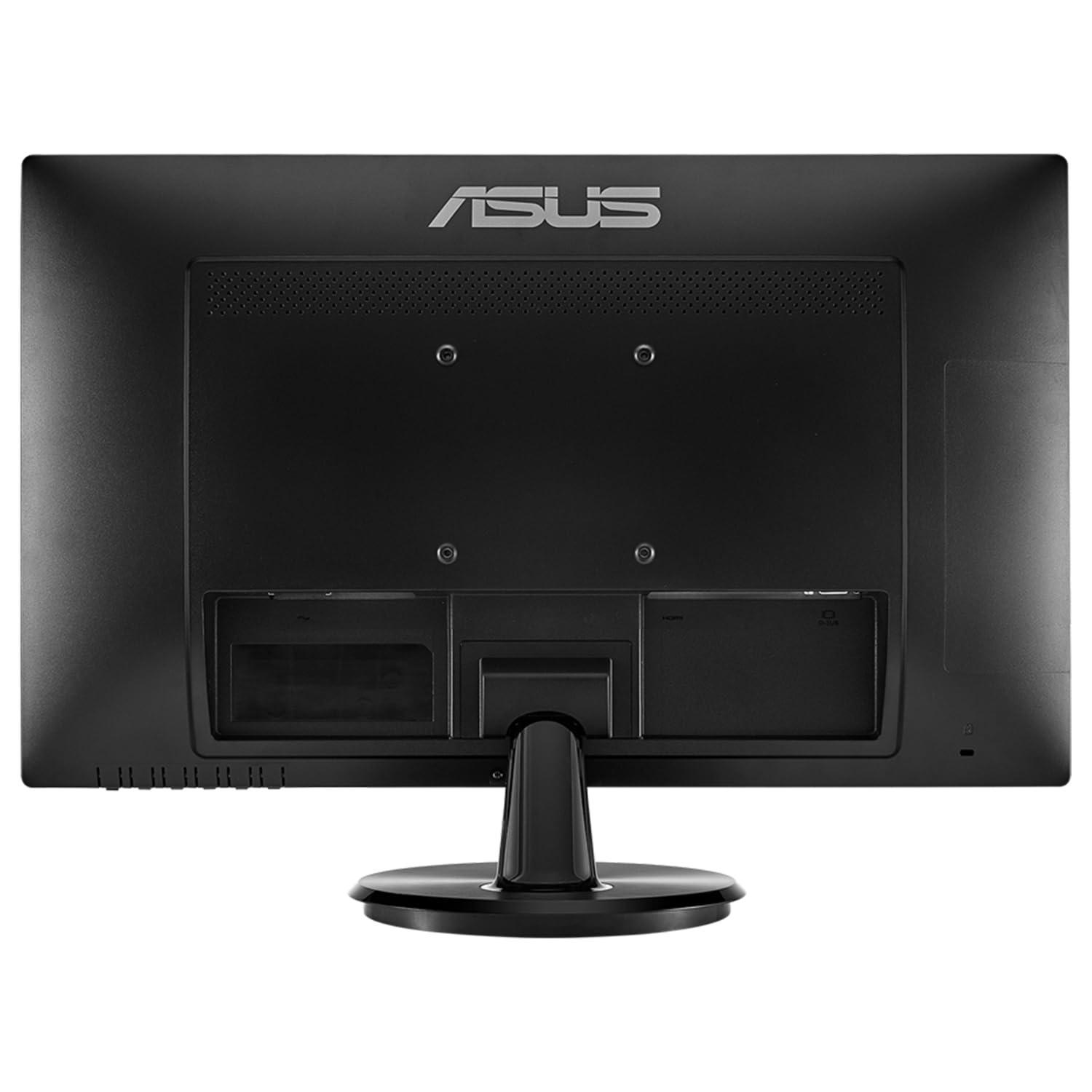 ASUS ASUS VA249HE 24-inch 1080P Full HD LED Backlit LCD Monitor, 2-Pack Bundle with VGA, HDMI, Eye Care, Ultra-Low Blue Light, Black