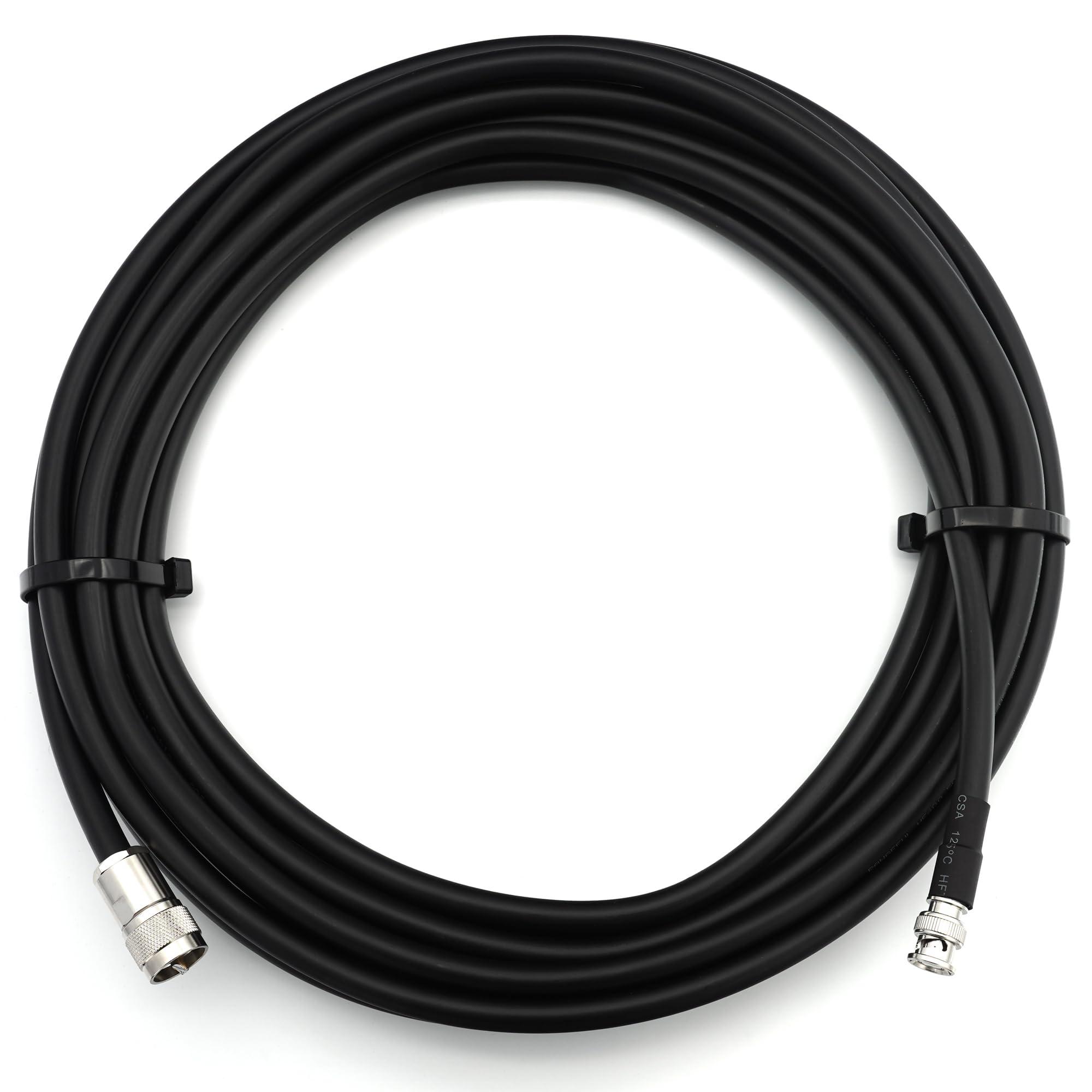 RANGEFUL RANGEFUL 30m BNC Male to PL259 UHF Coaxial Cable HF-400 Flexible (LMR-400-UF Equivalent) 1m 2m 3m 5m 7m 10m 12m 15m 20m 25m 30m