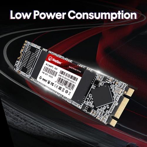 KingSpec KingSpec M.2 SATA SSD, 1TB 2280 SATA III 6Gbps Internal M.2 SSD, Ultra-Slim NGFF State Drive for Desktop/Laptop/Notebook