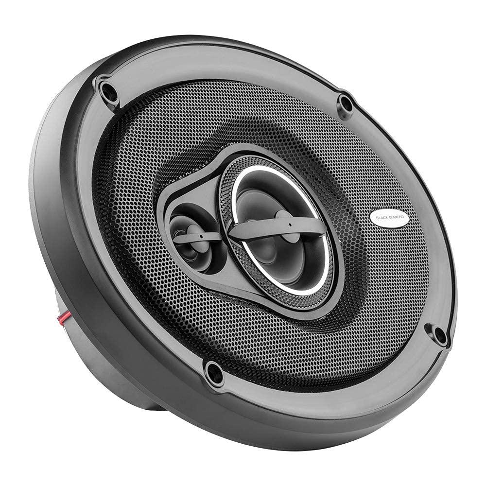 BLACK DIAMOND BLACK DIAMOND DIA-69.3 6 x 9 Coaxial Car Speakers 3 -Way 270 Watts 4-Ohm Car Audio Stereo System 6x9 Speakers - Removable Grill Included (Sold in Pairs)