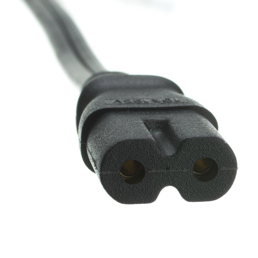 CableWholesale CableWholesale Notebook/Laptop Power Cord, NEMA 1-15P to C7, Non-Polarized, 15 ft