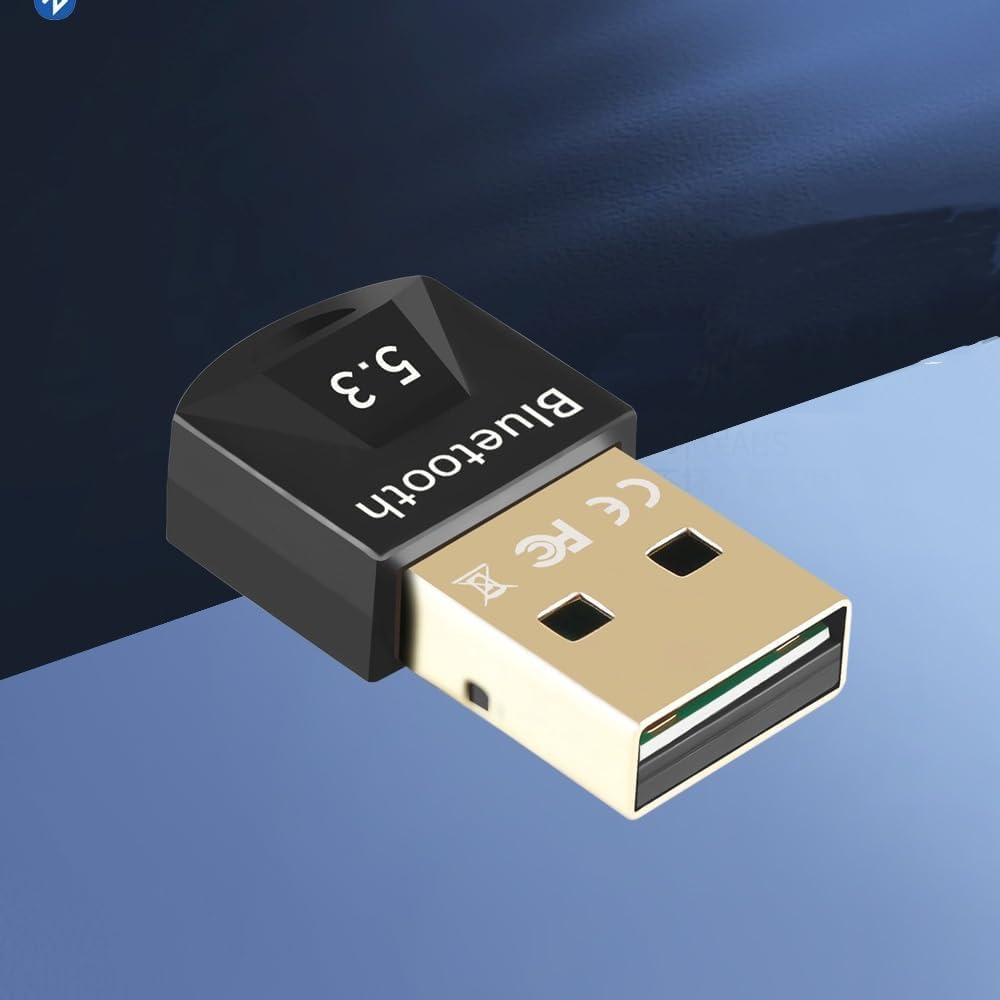 LIWEARE Bluetooth Adapter 5.3, Bluetooth Stick for Windows 11/10/8,1/7, USB EDR Bluetooth Dongle for PC, Laptop, Desktop