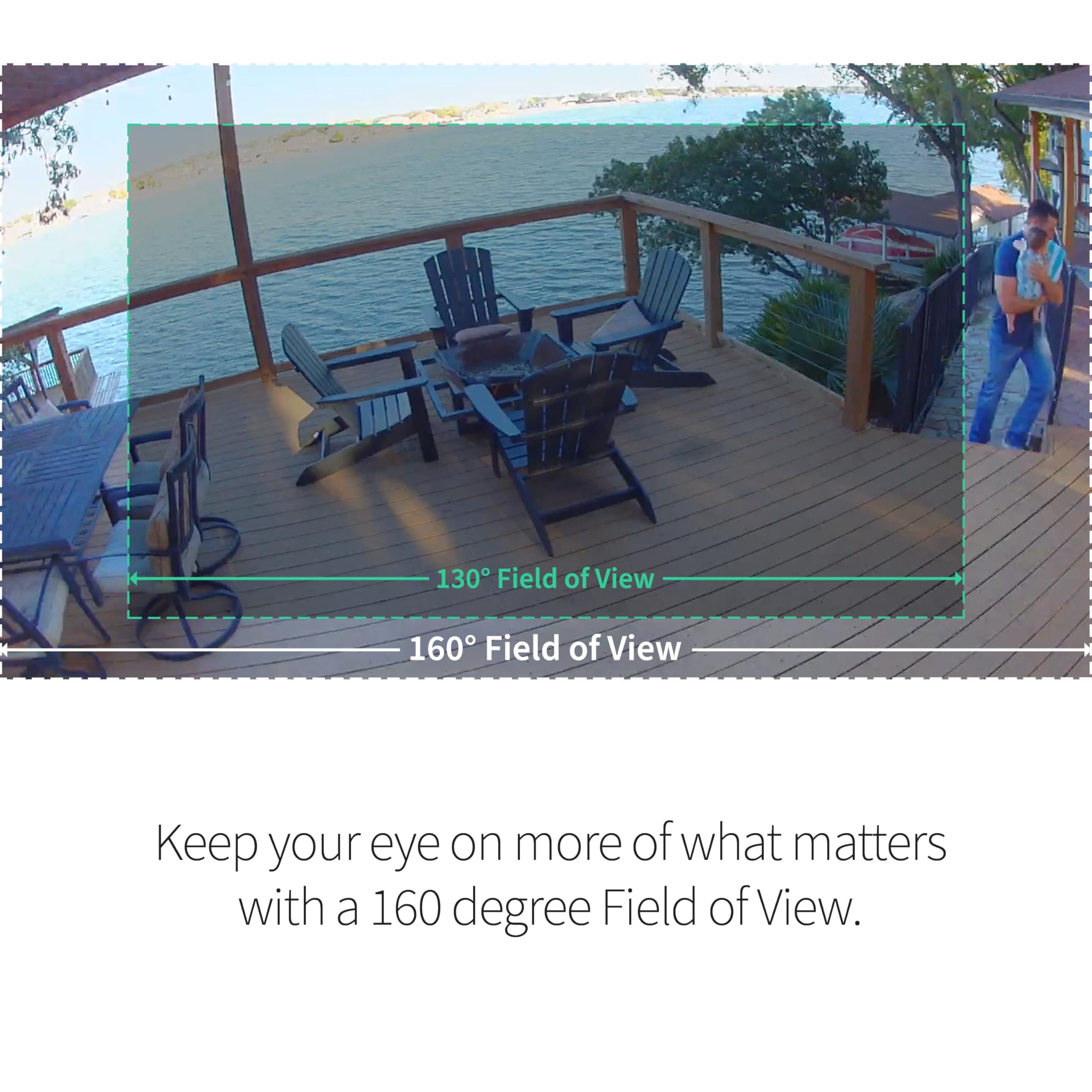 Arlo Arlo Pro 5S 2K Spotlight Camera - Wireless Home Security Camera with Spotlight, Color Night Vision, Dual-Band Wi-Fi & 2-Way Audio - Black, 3 Pack, VMC4360B