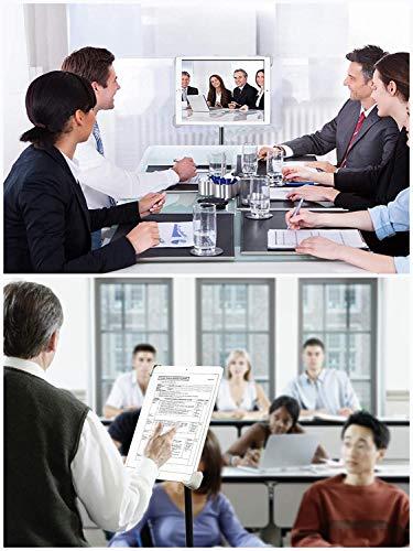 elitehood elitehood iPad Tripod Stand, Aluminum Alloy iPad Stand, 360 Rotation Adjustable Height iPad Stand Holder for Floor, Universal Compatible with iPad Mini, iPad Air, iPad and All 7.9-11 Inch Tablet