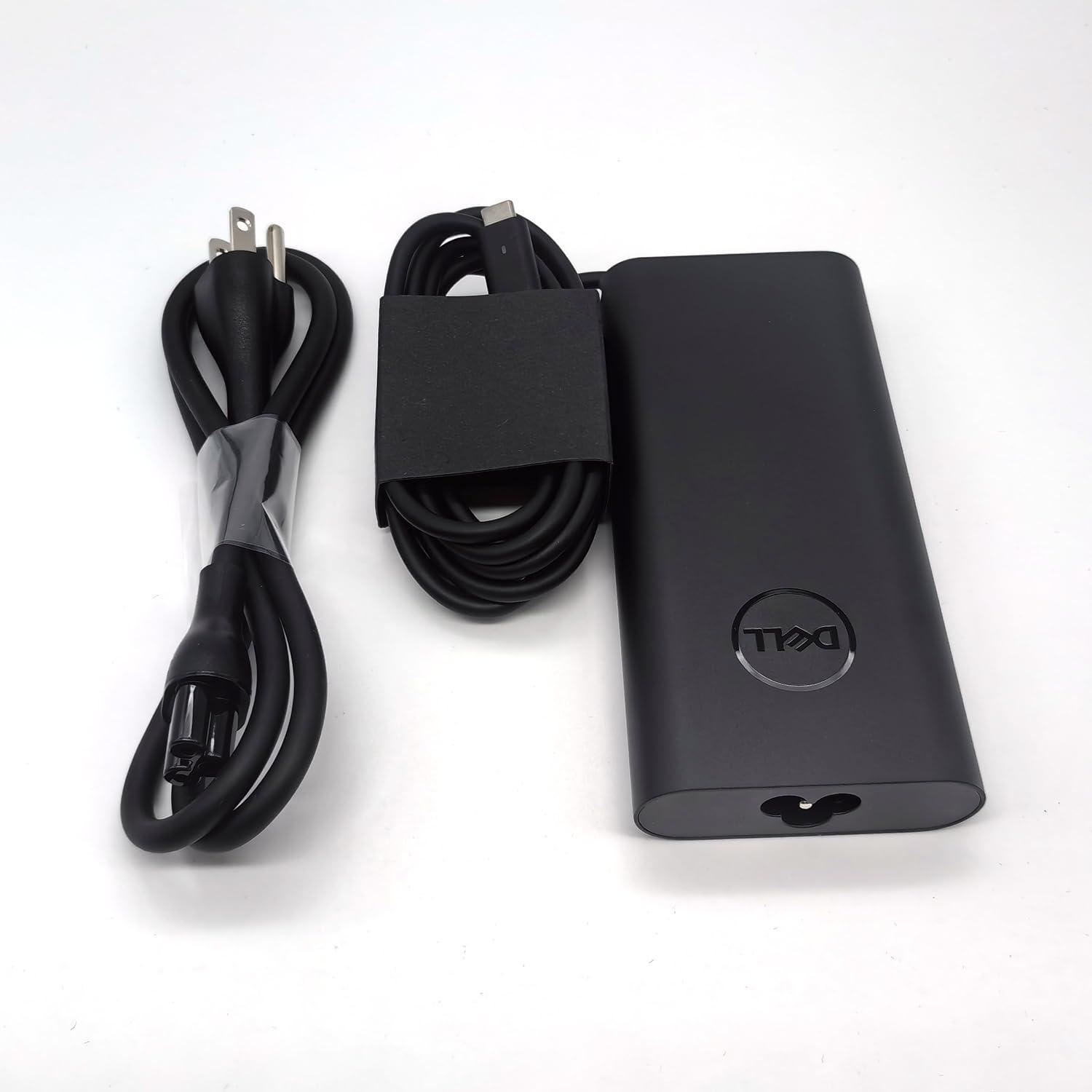 Dell Dell Laptop Charger GAN 130W USB C Type C AC Adapter,Alienware X14 X14 R2, Inspiron 16 Plus 7620 7630, Precision 3470 3480 3570 3571 3580 3581 5470 5480 5570 AC Charger, Balck, HA130PM170