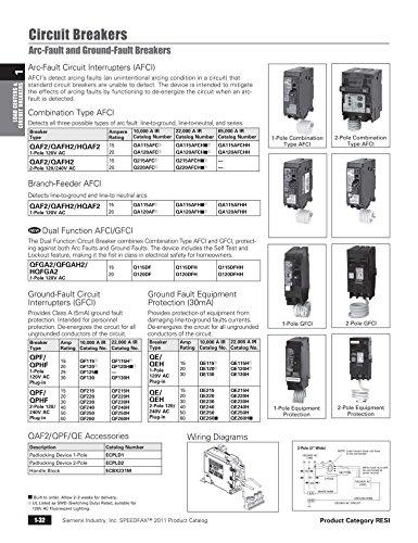 SIEMENS SIEMENS Q120DF 20-Amp Afci/Gfci Dual Function Circuit Breaker, Plug-in Load Center Style
