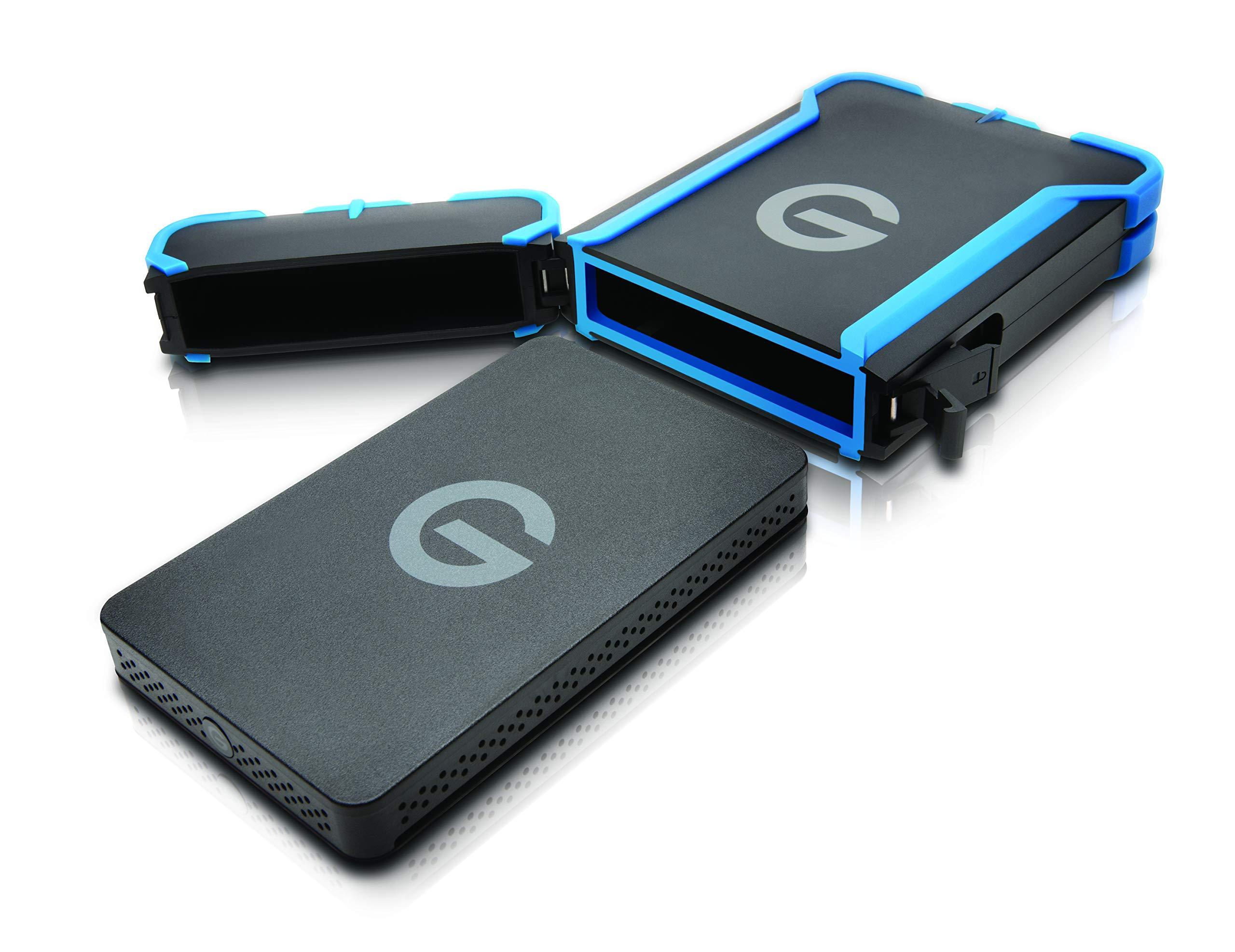 G-Technology G-Technology 1TB G-DRIVE ev ATC Portable External Hard Drive with tethered USB 3.0 cable - All-Terrain Drive Solution - 0G03614-1