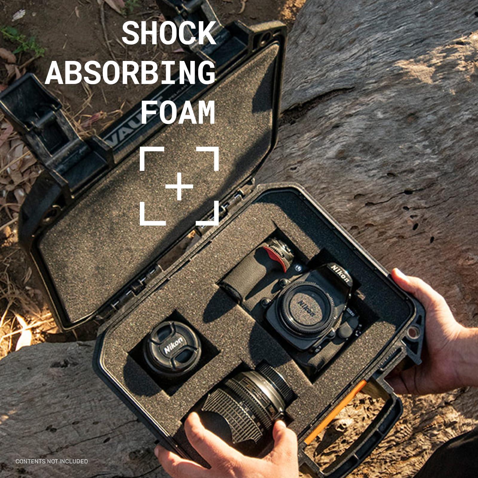 Pelican Pelican Vault - V200 Multi-Purpose Hard Case with Foam for Camera, Drone, Equipment, Electronics, and Gear (OD GReen)