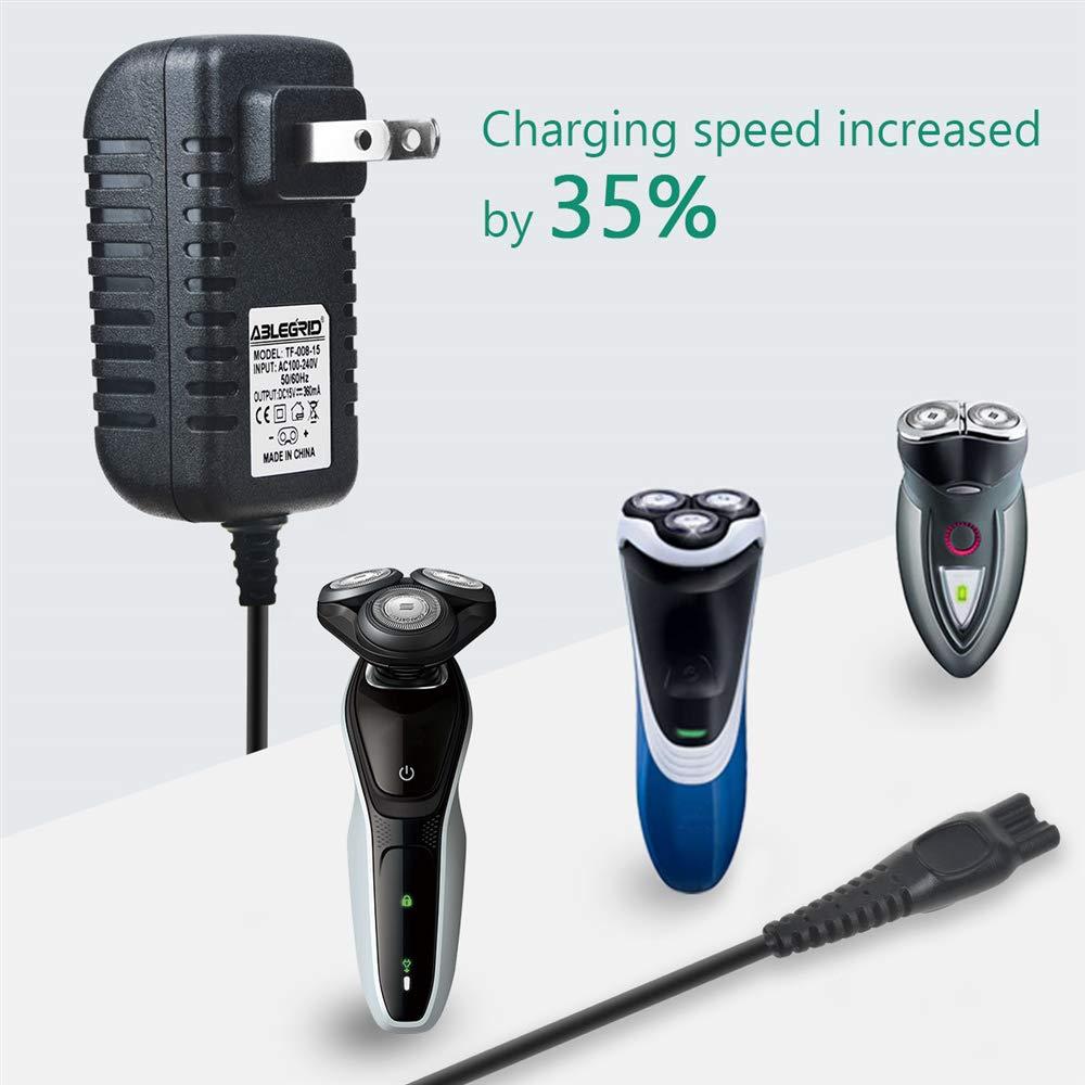 ABLEGRID ABLEGRID AC DC Adapter fit for Philips NL9206AD-4 BeardTrimmer 7300 Shaver Power Cord