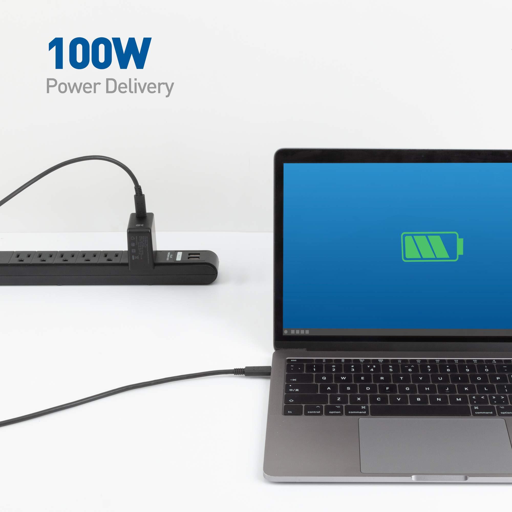 Cable Matters Cable Matters [USB-IF Certified] 10 Gbps Gen 2 USB C to USB C Cable 3.3 ft / 1m, Supports Up to [4K@60Hz Video, 100W Charging, 10Gbps Data Transfer] in Black