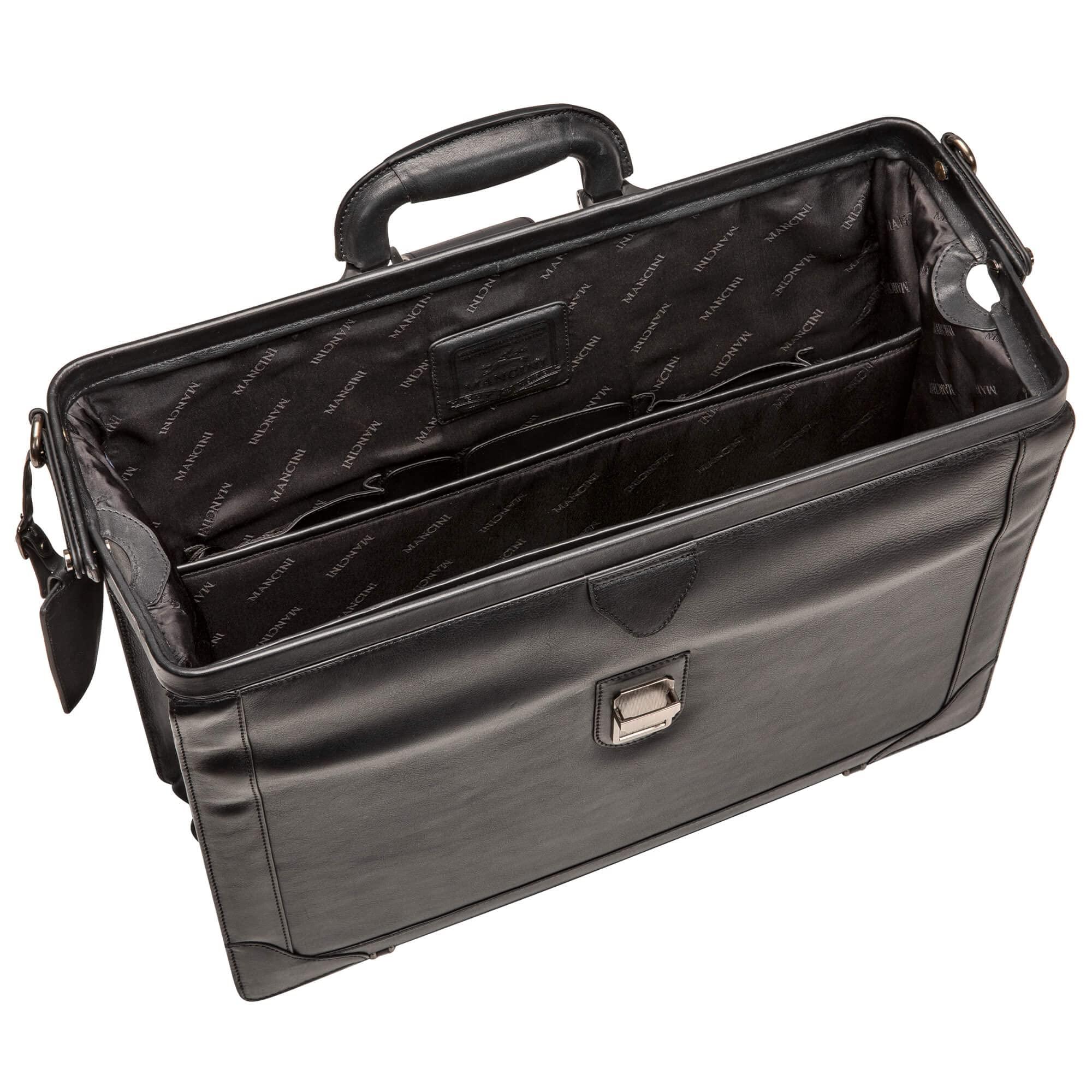 Mancini Mancini Milan Luxurious Litigator Briefcase Pocket for 17.3 Laptop