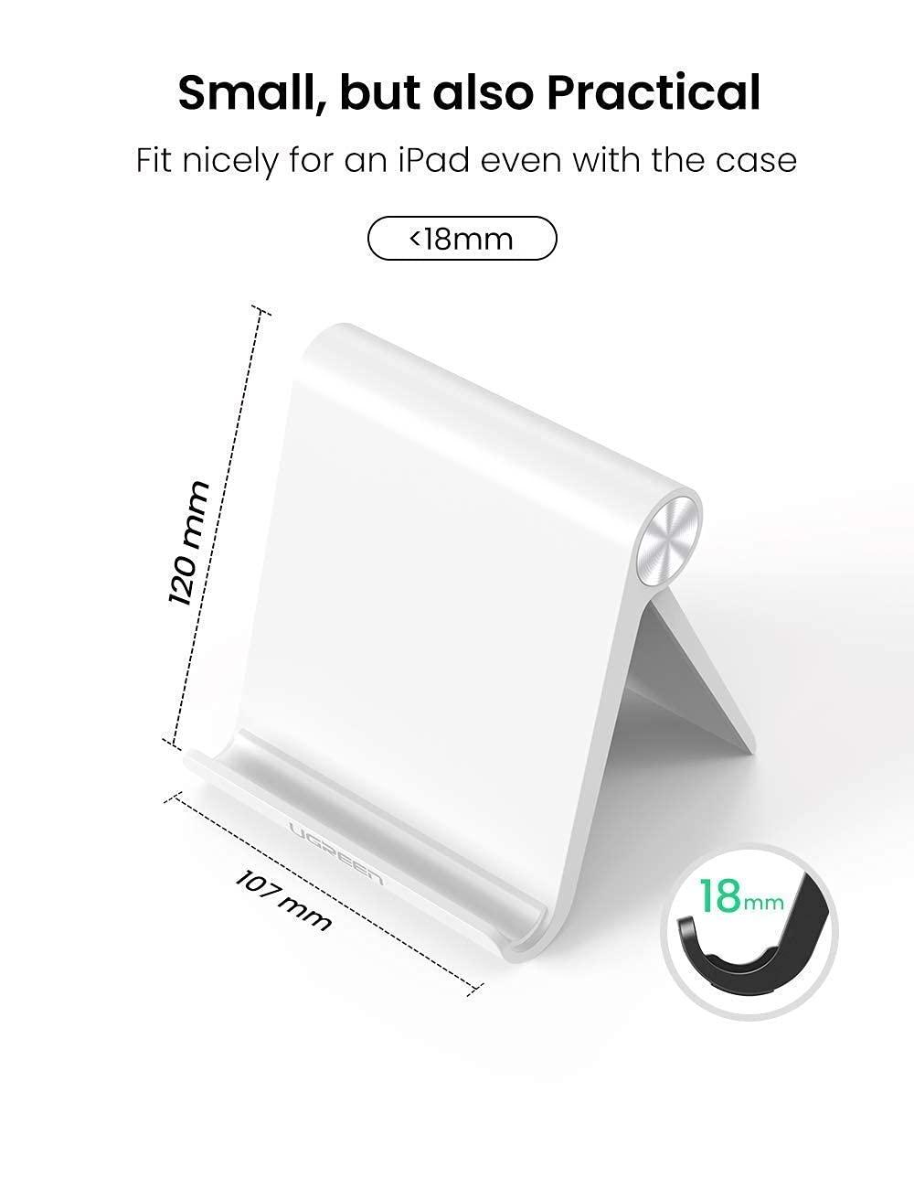 UGREEN UGREEN Tablet Stand Holder Adjustable White Bundle with Tablet Stand Adjustable Grey