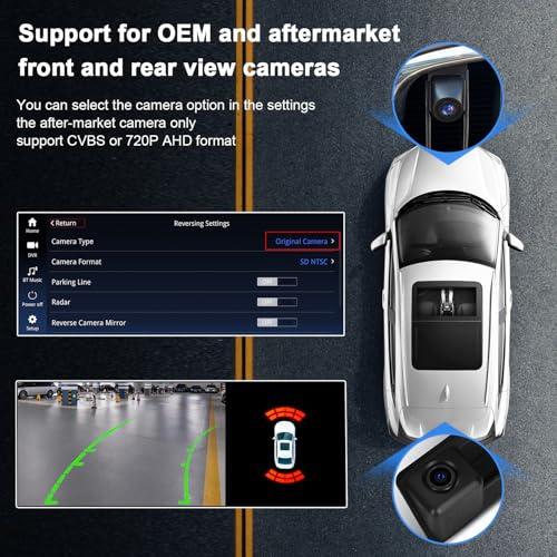 PEMP PEMP 8.8" Linux Screen for BMW E60 E90 CCC Wired and Wireless CarPlay Retrofit Android Auto Display Mirror Link Car Radio Bluetooth Video Player Head Unit (2005-2010)