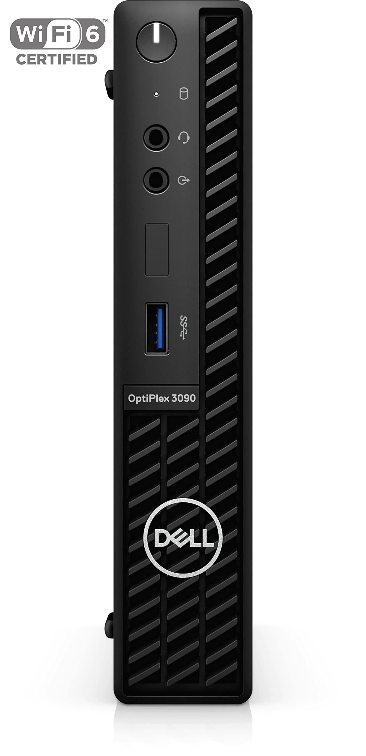 Dell DELL 2022 Optiplex 3090 Micro Form Factor Business Desktop, Intel Core i5-10500T, 32GB RAM, 1TB PCIe SSD, DisplayPort, RJ-45, Wi-Fi 6, Bluetooth, Wired Mouse&Keyboard, Windows 11 Pro, Black