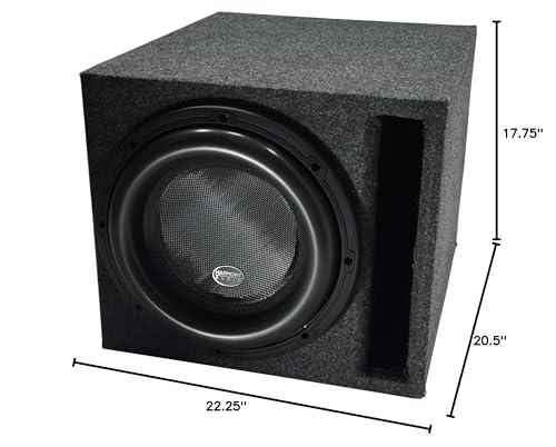Harmony Audio Harmony Audio HA-ML151 Competition Loaded 15" Sub 3200W Slot Vented SPL Sub Box