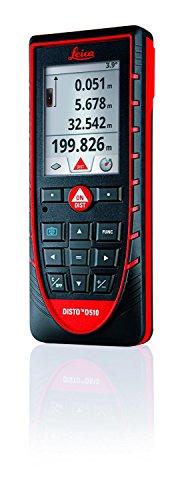Leica Geosystems Leica Geosystems Leica DISTO E7500i 660ft Laser Distance Measure w/Bluetooth & DISTO Sketch iPad iPhone App, Black/Red