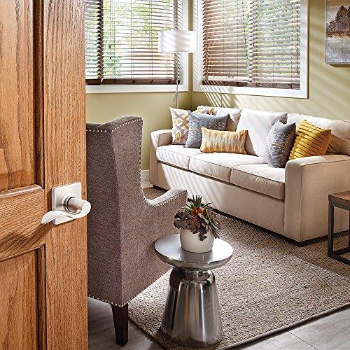 SCHLAGE SCHLAGE Accent Lever with Collins Trim Non-Turning Lock in Satin Nickel - Left Handed