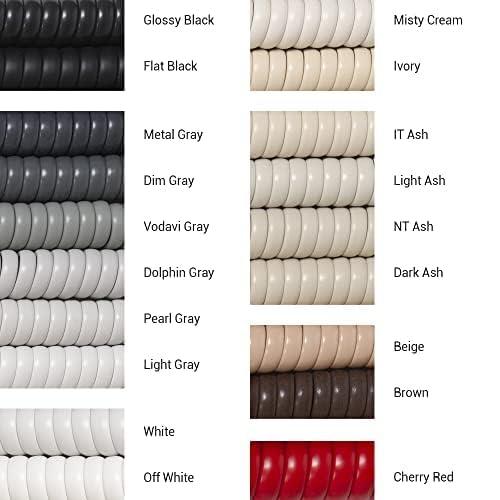 Cablesys Cablesys Coiled Telephone Handset Cord for Use with PBX Phone Systems, VoIP Telephones - 6 Ft Uncoiled, Rj22, 1.5 Inch Lead on Both Ends, Ivory