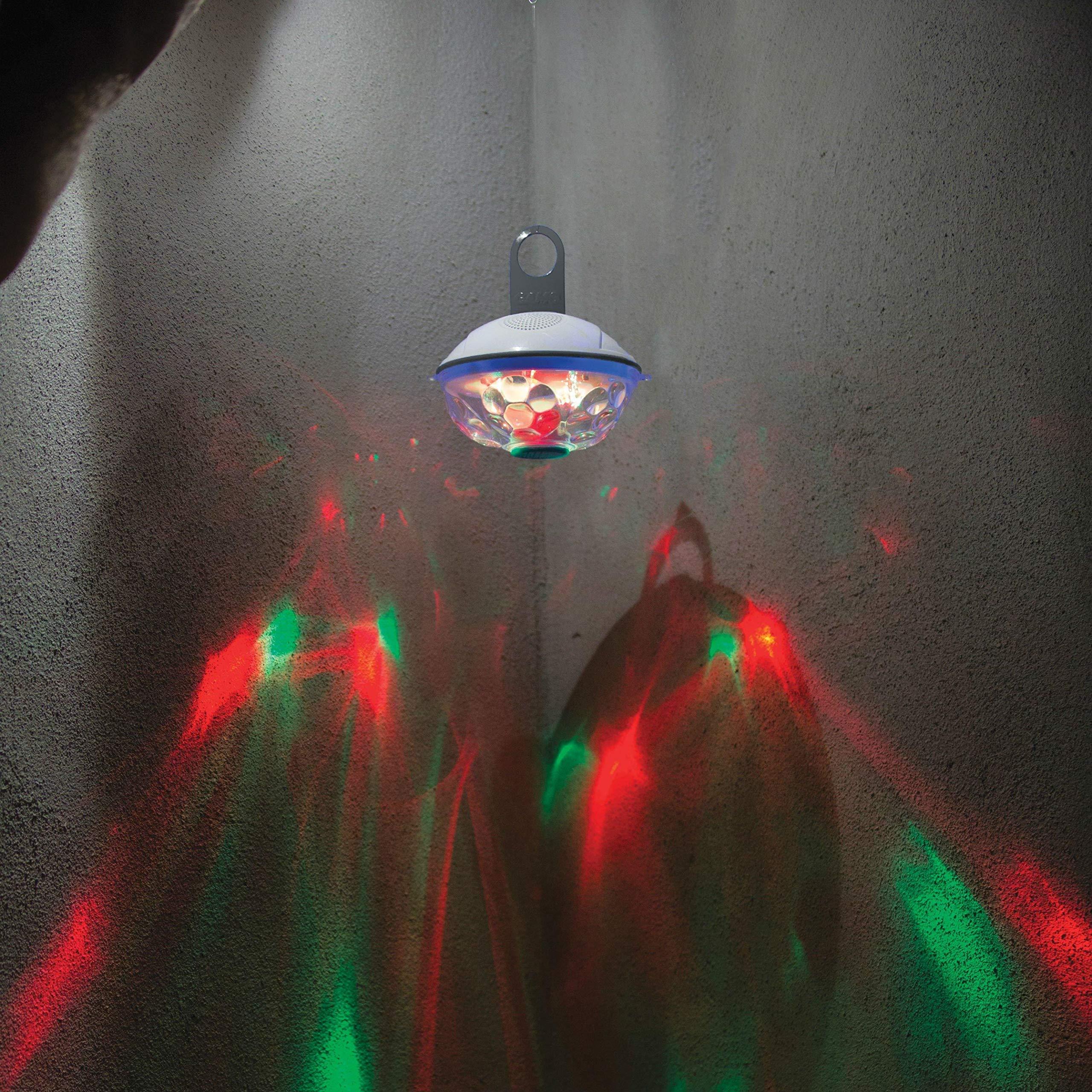 GAME GAME 4312 NEW Underwater Show Bluetooth Wireless Pool Speaker (Waterproof) with Disco Lights, White