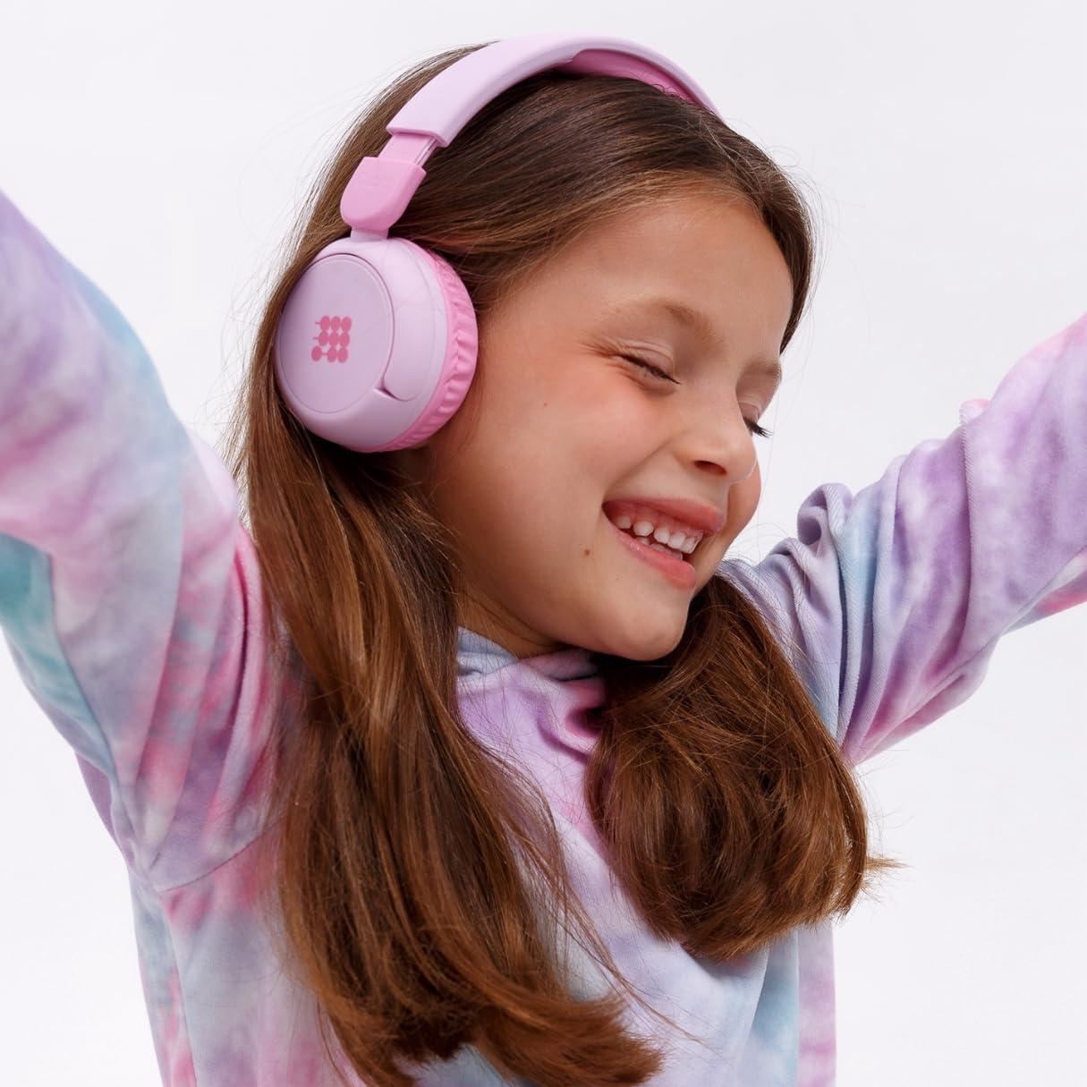 Cubitt Tracking Technologies Cubitt Bluetooth Headphones for Kids, Wireless, with Premium Sound Quality, Built in Microphone, 24 Hours Playtime, Study Mode/Volume Limited and AUX Cord for iPad, Tablet, Airplane, Phone, PC