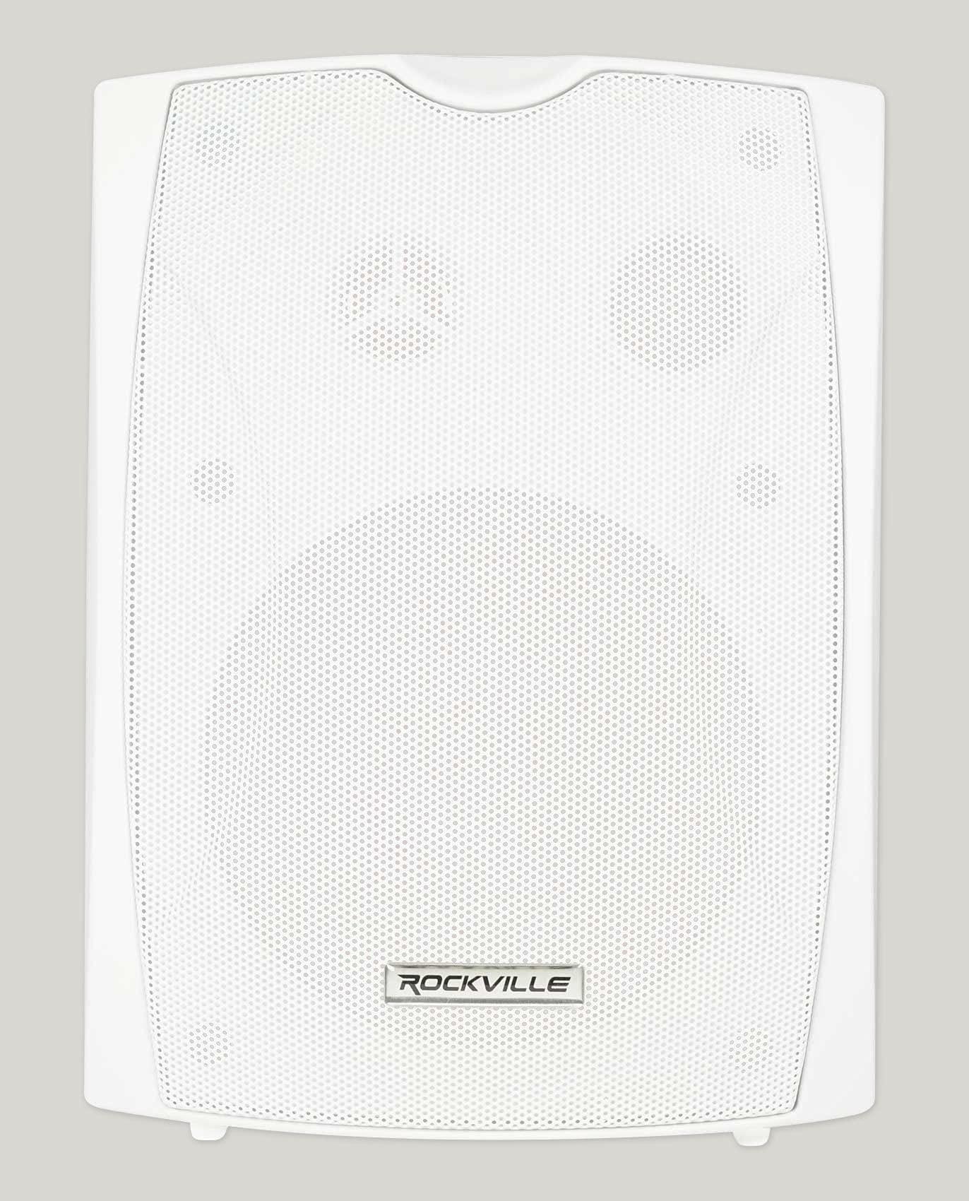 Rockville Rockville 4 WET-6W 70V 6.5" IPX55 White Commercial Indoor/Outdoor Wall Speakers