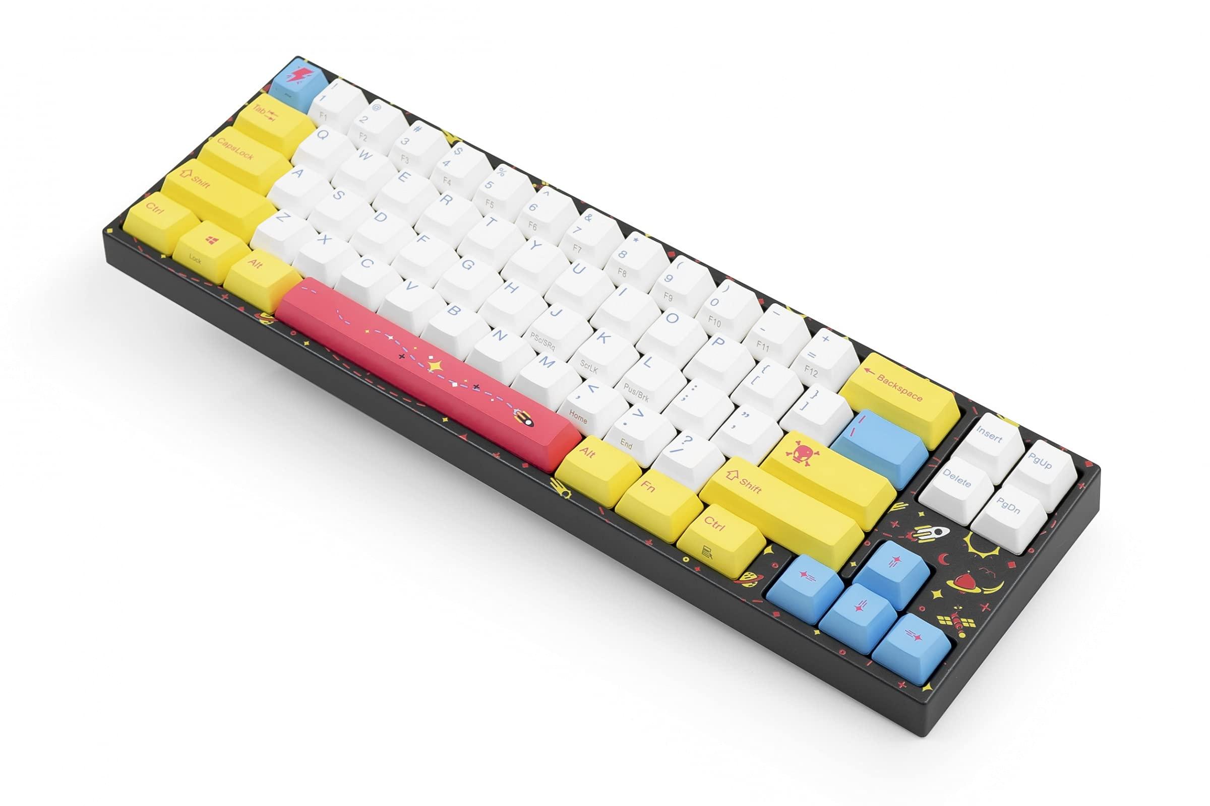 Ducky Channel Varmilo x MK x Ducky Miya Pro Flare Star Wireless Special Edition (Cherry MX Silent Red) Mechanical Keyboard