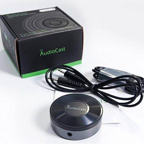 acemax ACEMAX M5 AudioCast WiFi Wireles Audio Adapter Airplay DLNA Spotify iHeartRadio Supporting Stream Audio to Speaker Systems Over 2.4G Wi-Fi Network Multi Room Supported