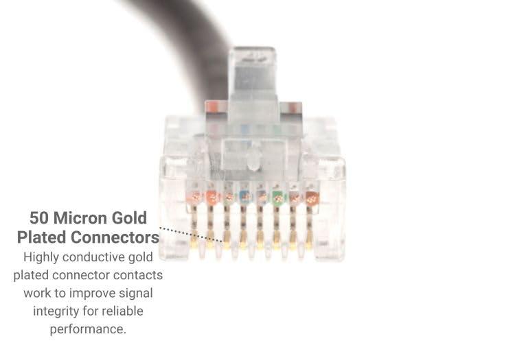 CablesAndKits CablesAndKits - Cat6 Ethernet Cable, Non-Booted, Jacket: PVC (CM), 10 ft, Gray, Pure Copper, RJ45 Computer & Networking Patch Cord