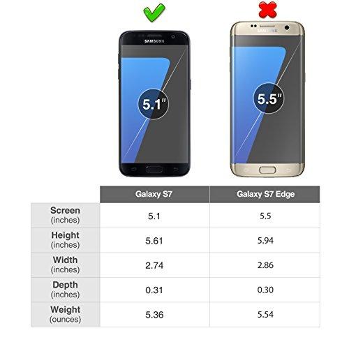 SAMSUNG Samsung Galaxy S7 Case LED View Flip Cover - Black