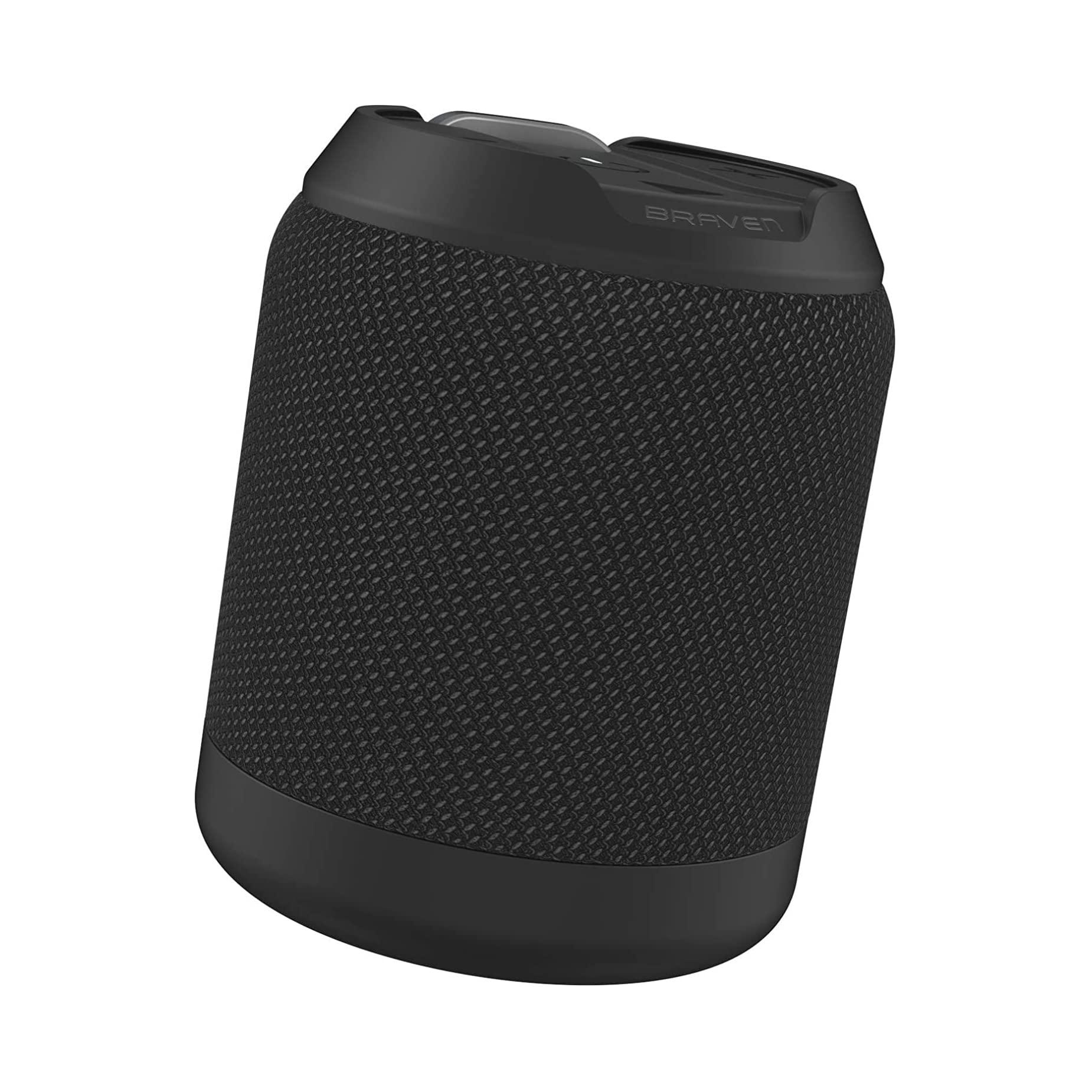 Braven Braven BRV-Mini - Waterproof Pairing Speaker - Rugged Portable Wireless Speaker - 12 Hours of Playtime - Black (604203553)