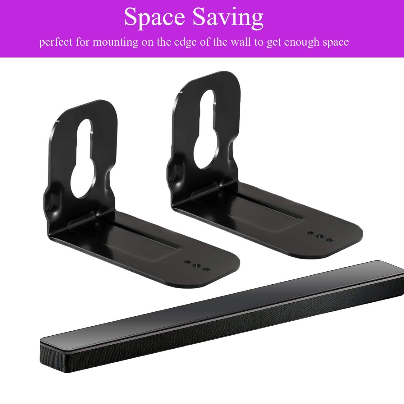 ECLINK Wall Mount Bracket for Samsung Soundbar HW-T510 HW-T450 HW-T550 HW-T650 HW-T410 HW-S60A HW-A550 HW-B450 HW-Q800B HW-Q60R HW-Q70R HW-MS57C HW-MS6500 HW-MS6511 HW-MS660 HW-MS661 HW-H450 HW-J355 HW-J450