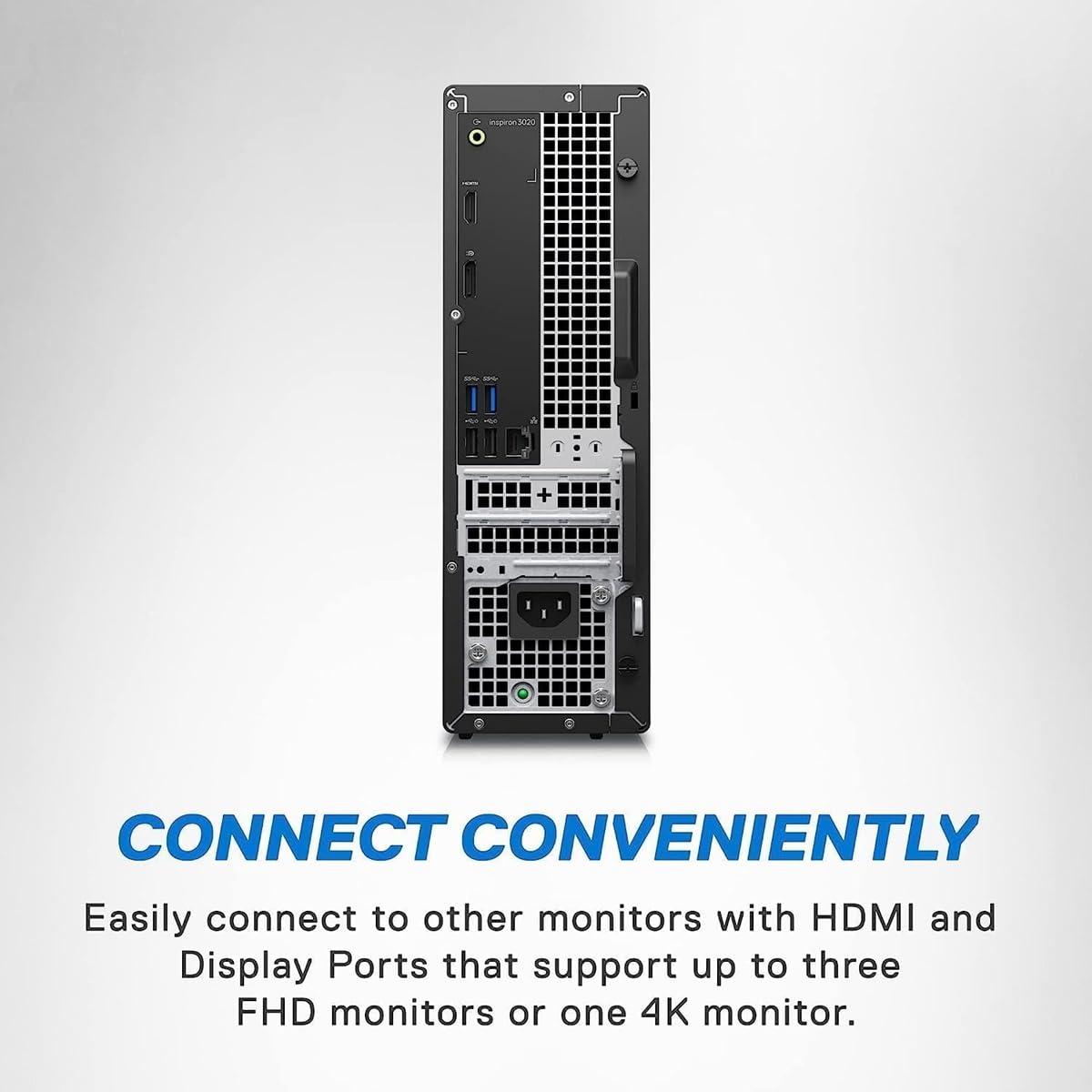 Dell DELL Inspiron 3020 i5 Desktop, Intel i5 13400 (Beats Intel i7 12700), 16GB RAM, 2TB PCIe SSD, HDMI, DisplayPort, RJ45, Wired KB & Mouse, Wi-Fi, Bluetooth, Windows 11 Pro, Blue