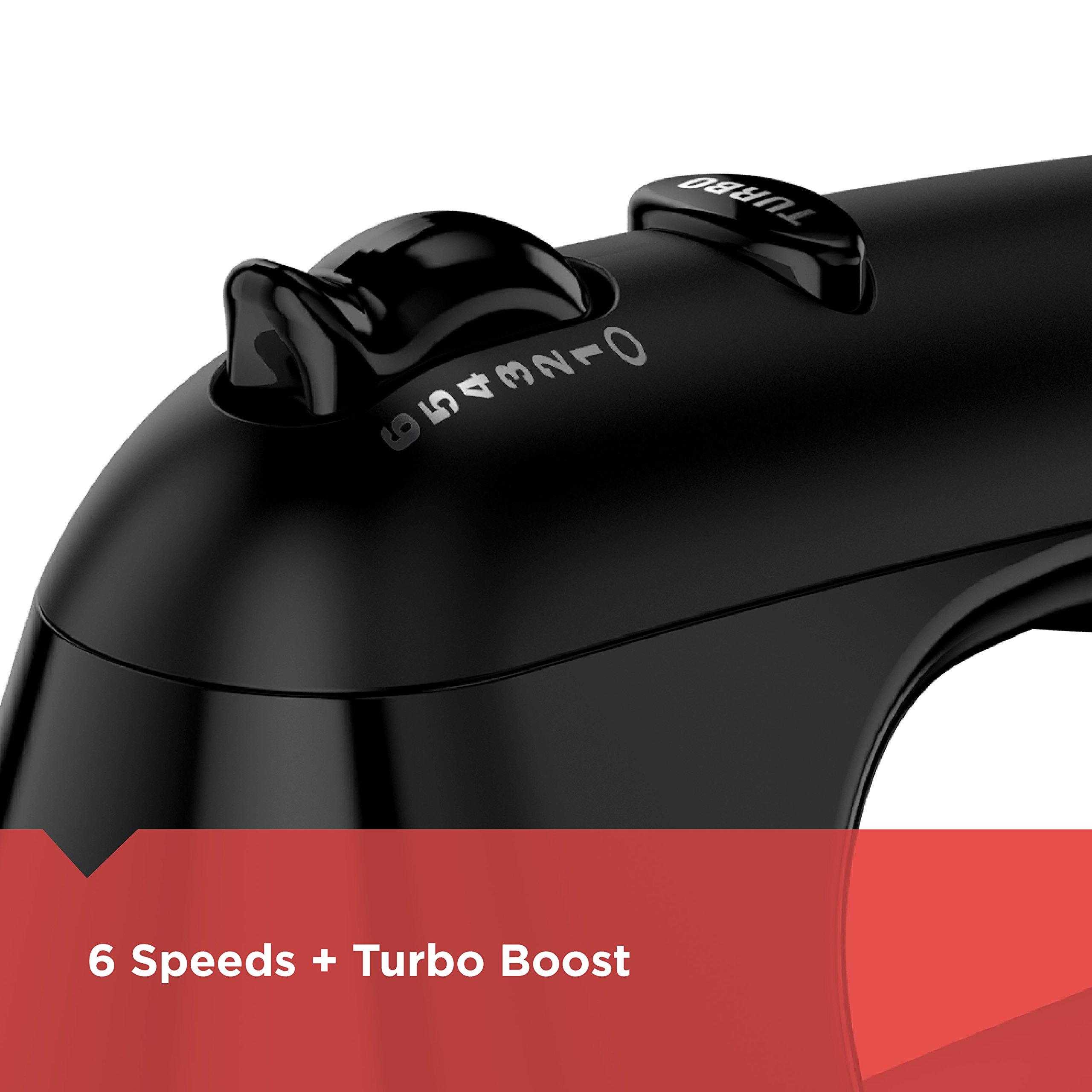 BLACK+DECKER BLACK+DECKER MX3200B 6-Speed Hand Mixer with Turbo Boost, Black