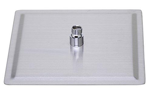 ALFI brand ALFI brand RAIN12S 12-Inch Solid Square Ultra Thin Rain Shower Head, Brushed Stainless Steel