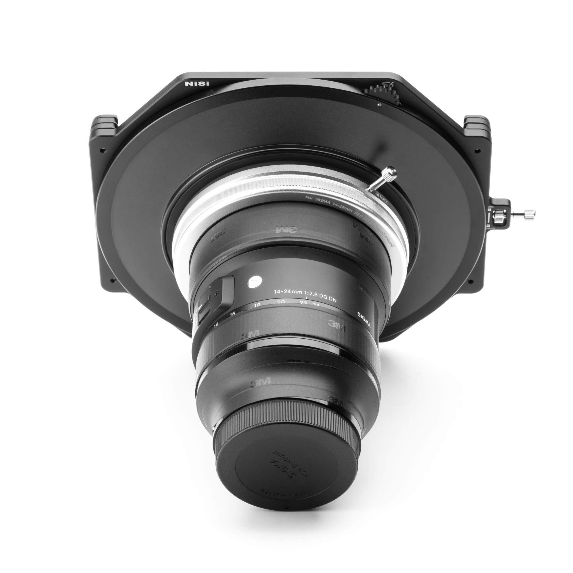 NiSi NiSi - S6 150mm Filter Holder Kit for Sigma 14-24mm f/2.8 DG DN Art (for Sony E/Leica L Mounts), Rotating True Color NC CPL, Holds 2X Size 150x150mm and 150x170mm, Includes Storage Pouch and Lens Cap