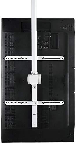 Atdec Atdec TH-3070-CTSW Ceiling Mount with Short Drop Length for Displays up to 143-Pound, White