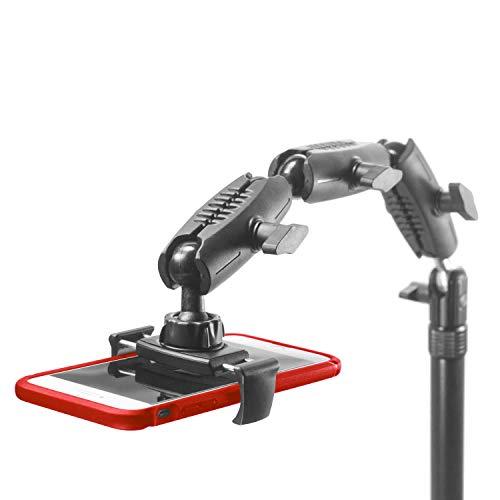 iBOLT iBOLT Stream-Cast Stand Adjustable Overhead Phone Mount for Live Streaming Tutorial Videos and Photos. Great for Crafters, Bakers, Artists- iPhone Xs, Samsung Galaxy S9, Note 9 Etc.