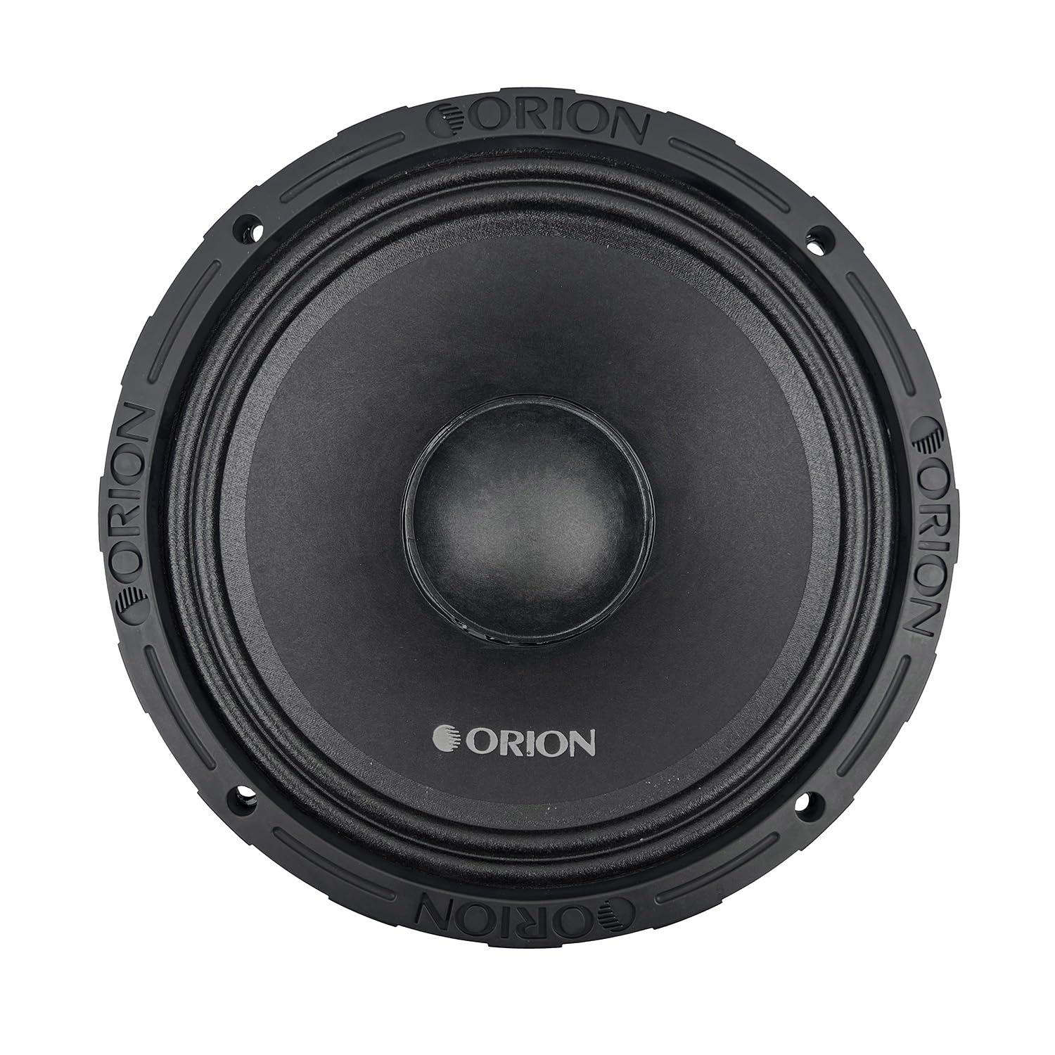 ORION ORION HCCA1054NDC 10 Neodymium Magnet Mid-Range Dust Cap Loudspeaker, 2200W Max Power, 550W RMS, 4 Ohm, 3 Voice Coil - Pro Car Audio Stereo, Slim Midrange Speaker (Single)