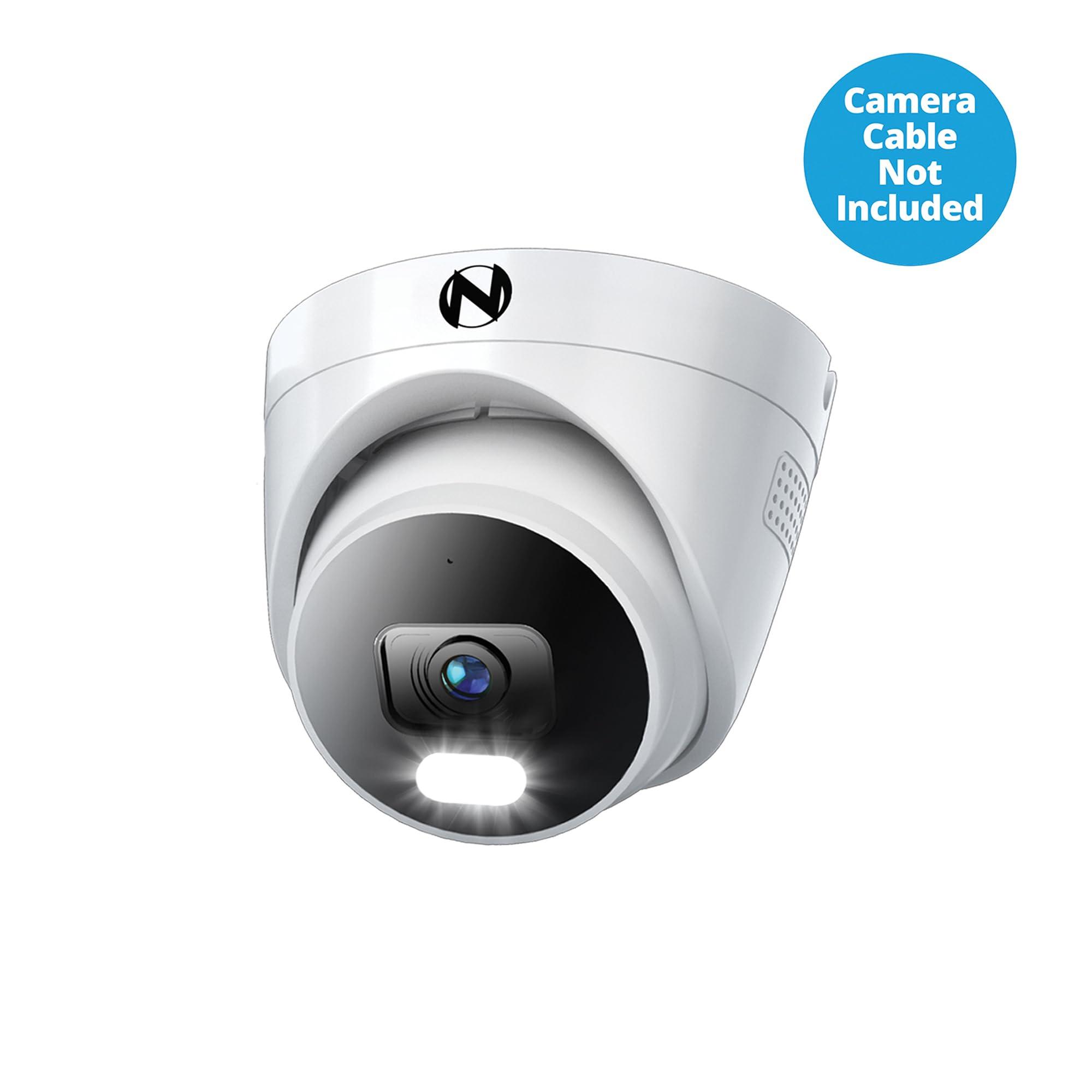 Night Owl Night Owl Add On Wired IP 4K HD Indoor/Outdoor Deterrence Dome Camera with 2-Way Audio (1-Pack) - Camera Cable Not Included (Requires Compatible NVR - Sold Separately)