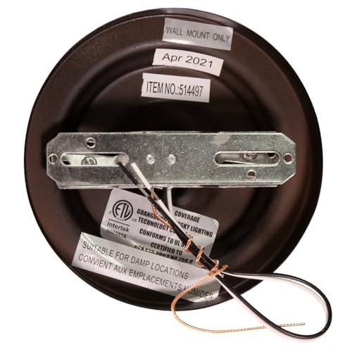 Design House Design House 514497 Millbridge Wall Traditional 1 Indoor Dimmable Light with Alabaster Glass for Bathroom Hallway Foyer, Oil Rubbed Bronze