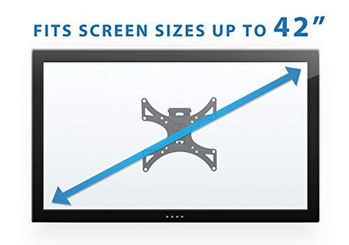 Mount-It! Mount-It! Swivel TV Wall Mount for Single Stud Installation | Fits Up to 200x200 VESA Patterns for 23-42 Inch Flat Screen and Monitors | Adjustable Tilt and Extend | 66 Lbs Capacity, Black