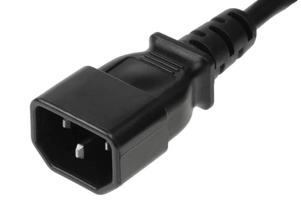 SF Cable SF Cable 2ft 18 AWG IEC 60320 C14 to C13 Computer Power Extension Cord Compaitable for PC, Monitor, Scanner or Printer