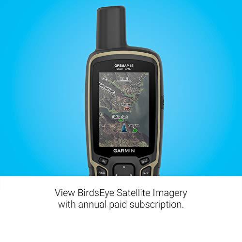 Garmin Garmin GPSMAP 65, Button-Operated Handheld with Expanded Satellite Support and Multi-Band Technology, 2.6\" Color Display, 010-02451-00
