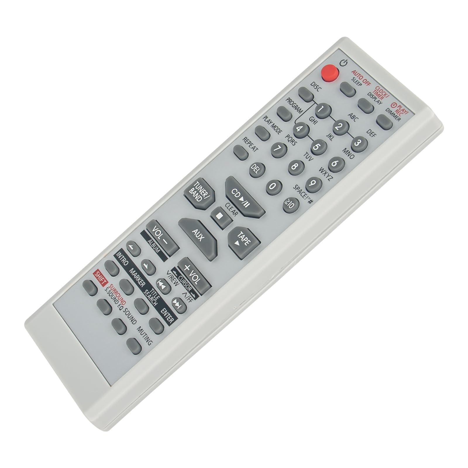 PERFASCIN EUR7711150 PERFASCIN Replace Remote Control Fit for Panasonic Audio System SAPM19 SAPM193 SAPM19P SCPM19 SCPM19K SAPM193P RTEUR7711150